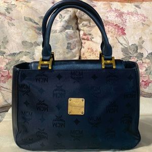 MCM satchel ~ Navy ~ EUC